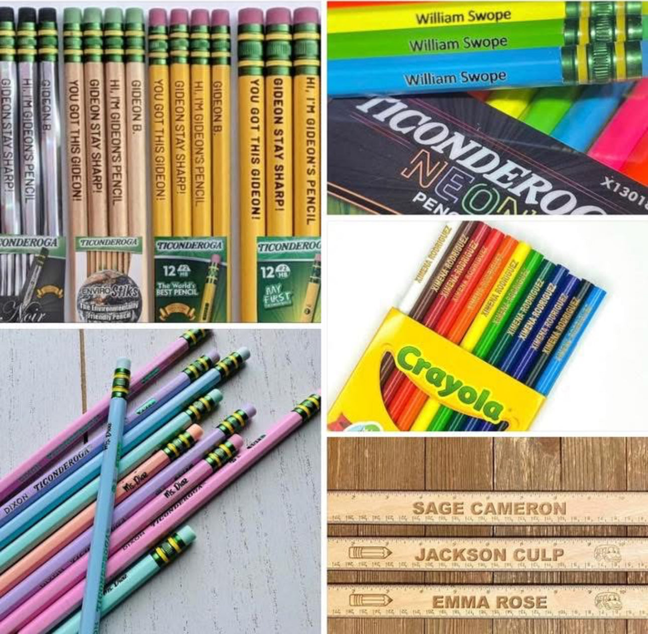 Engraved Pencils