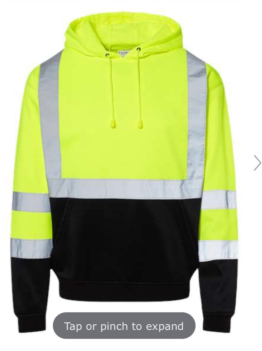 Kishigo Hi-Vis Pullover Crane & Rigging EMBROIDERY w/name