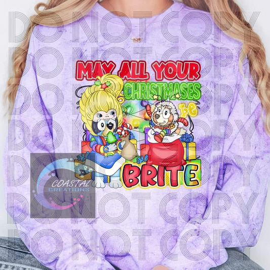 Rainbow Brite Bluey DTF