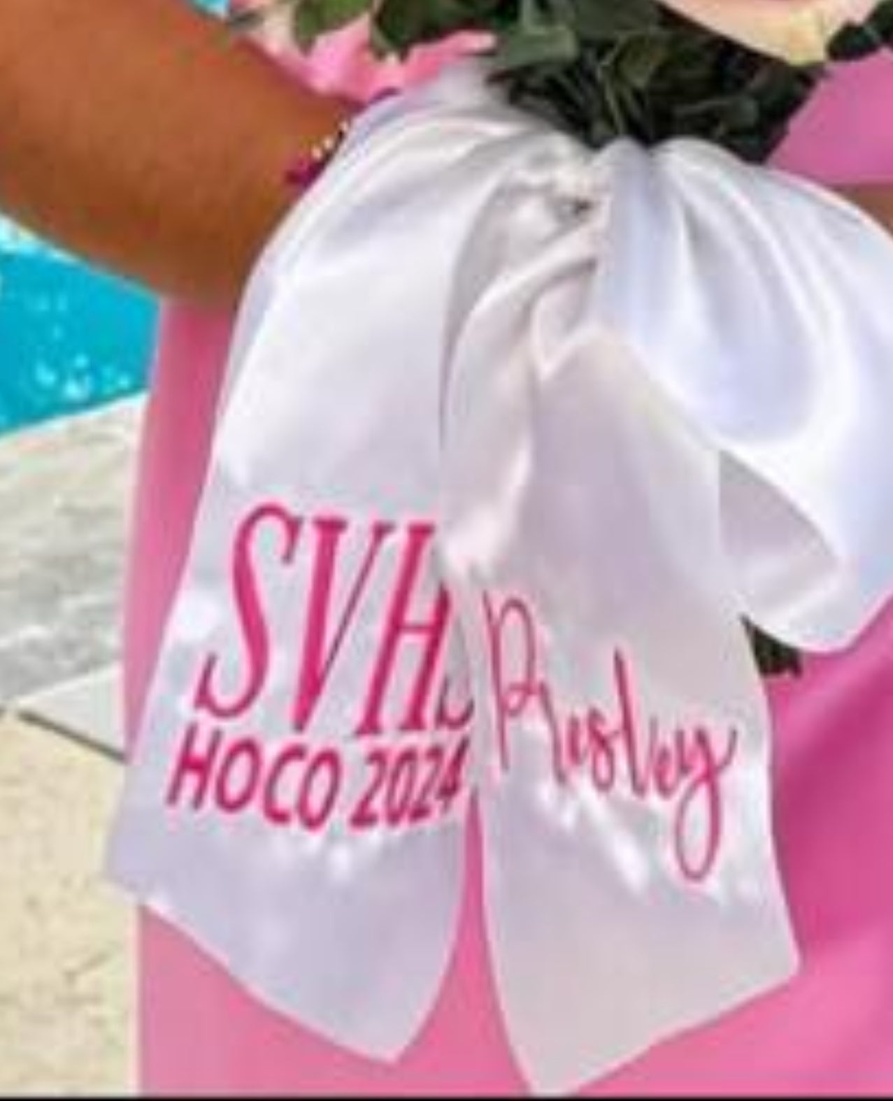 Embroidered Floral Sash