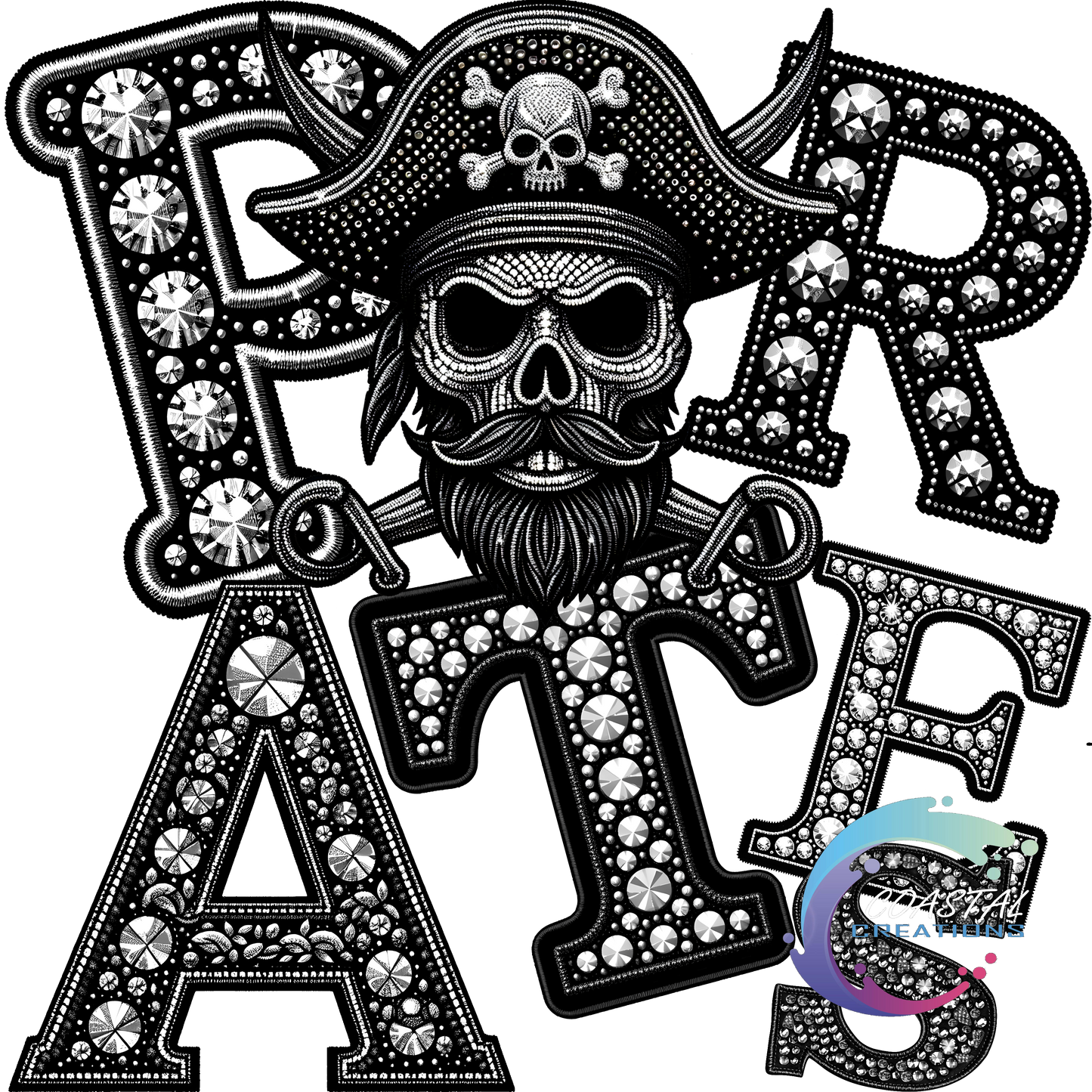 Pirates Faux Rhinestone DTF