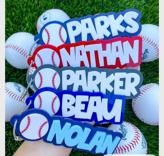 Baseball Bag Tag