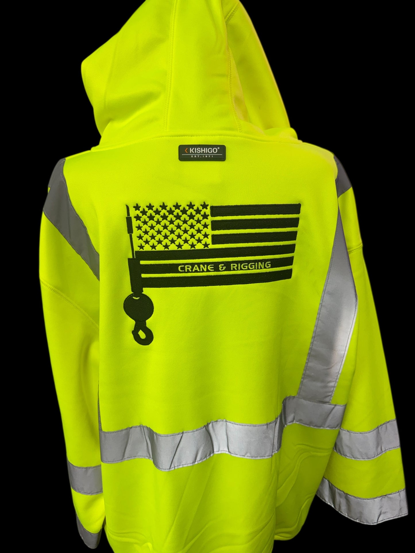 Kishigo Hi-Vis Pullover Crane & Rigging EMBROIDERY w/name