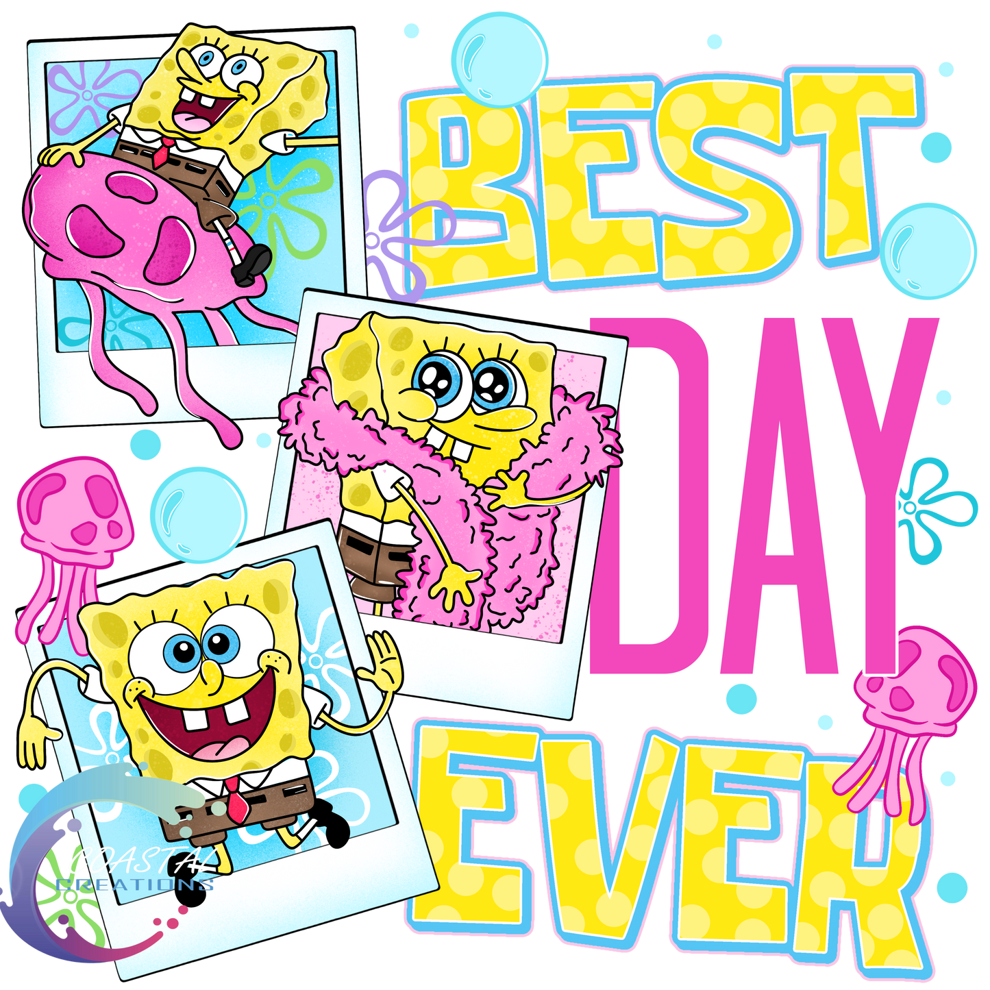 Sponge Bob Best Day Ever DTF