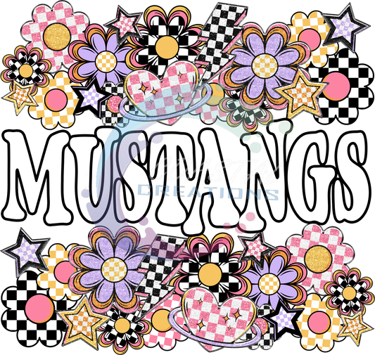 Mustangs Funky Flower Tee