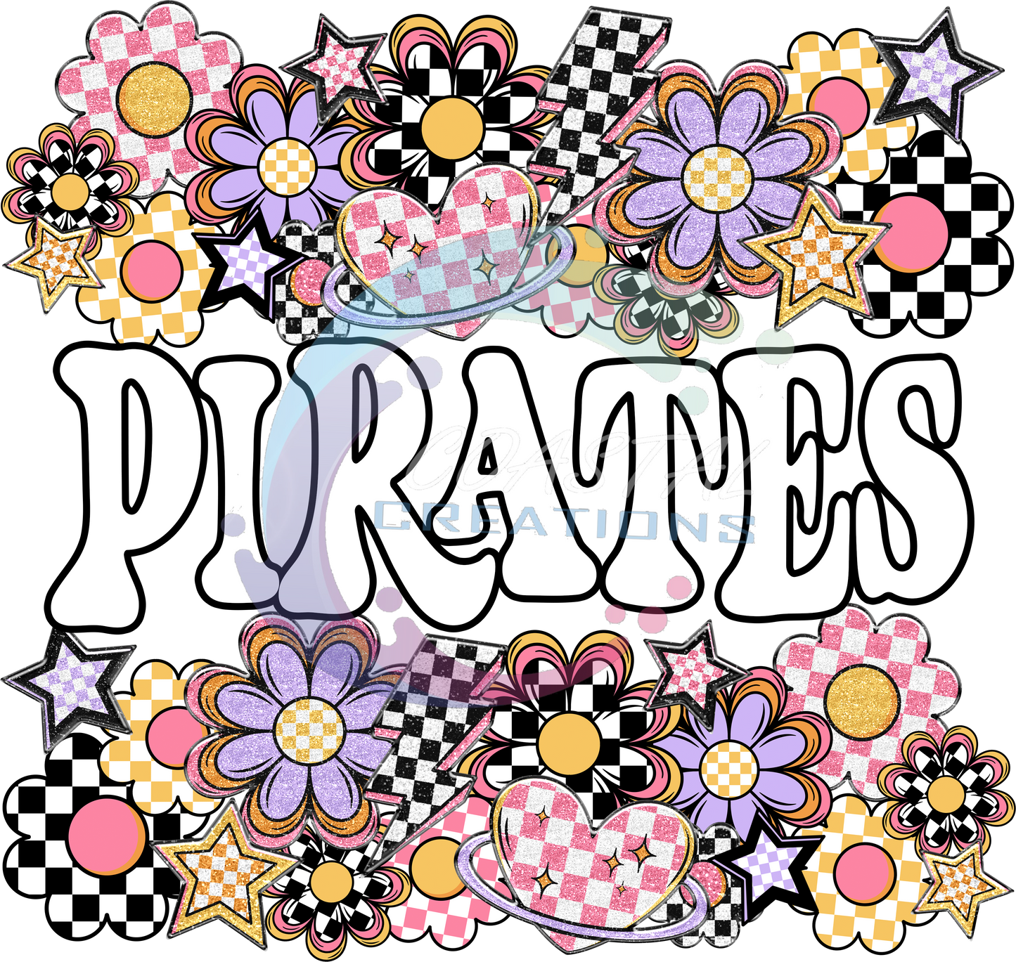 Pirates Funky Flower Tee