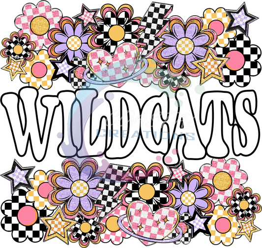 Wildcats Funky Flower Tee