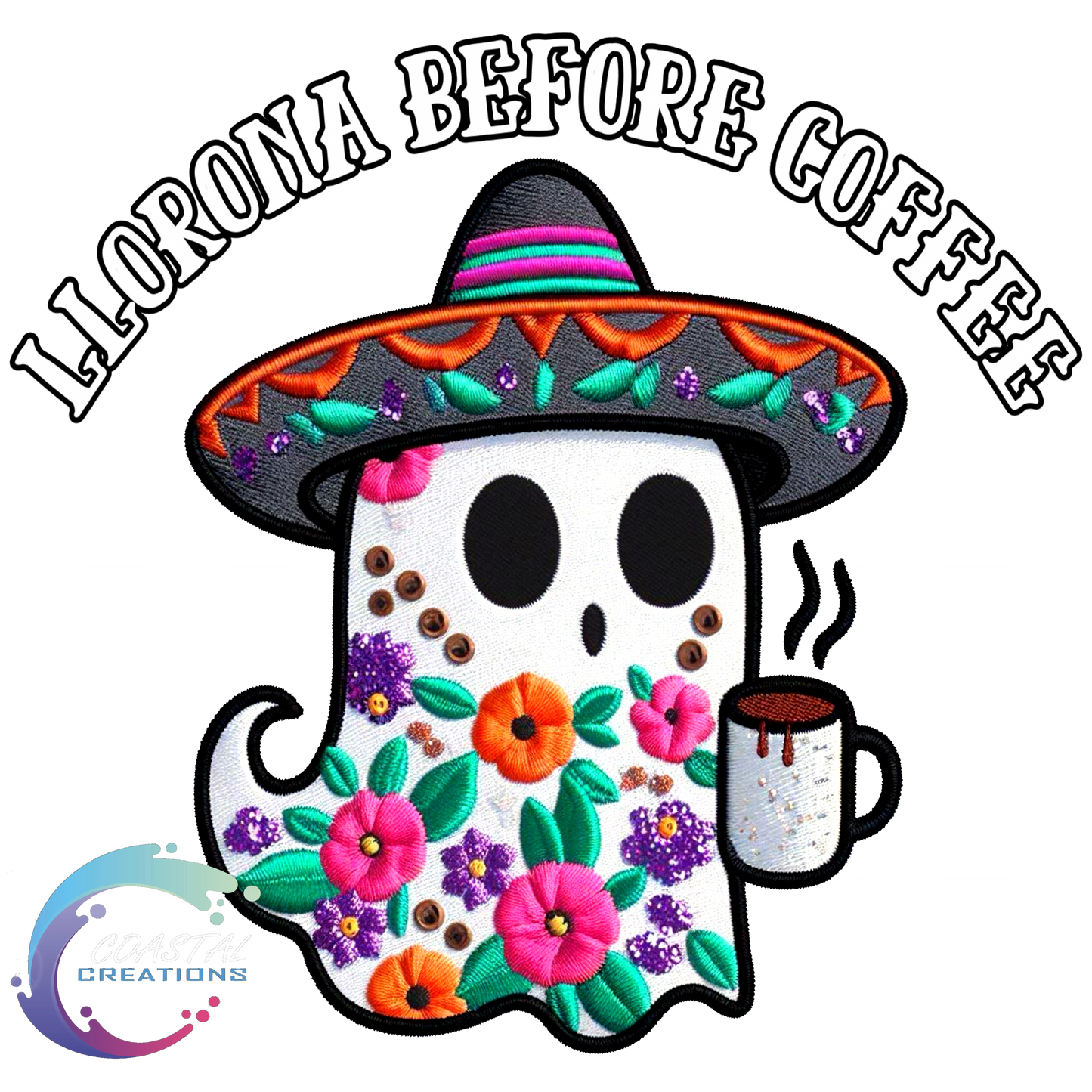 Llorona Before Coffee-White DTF