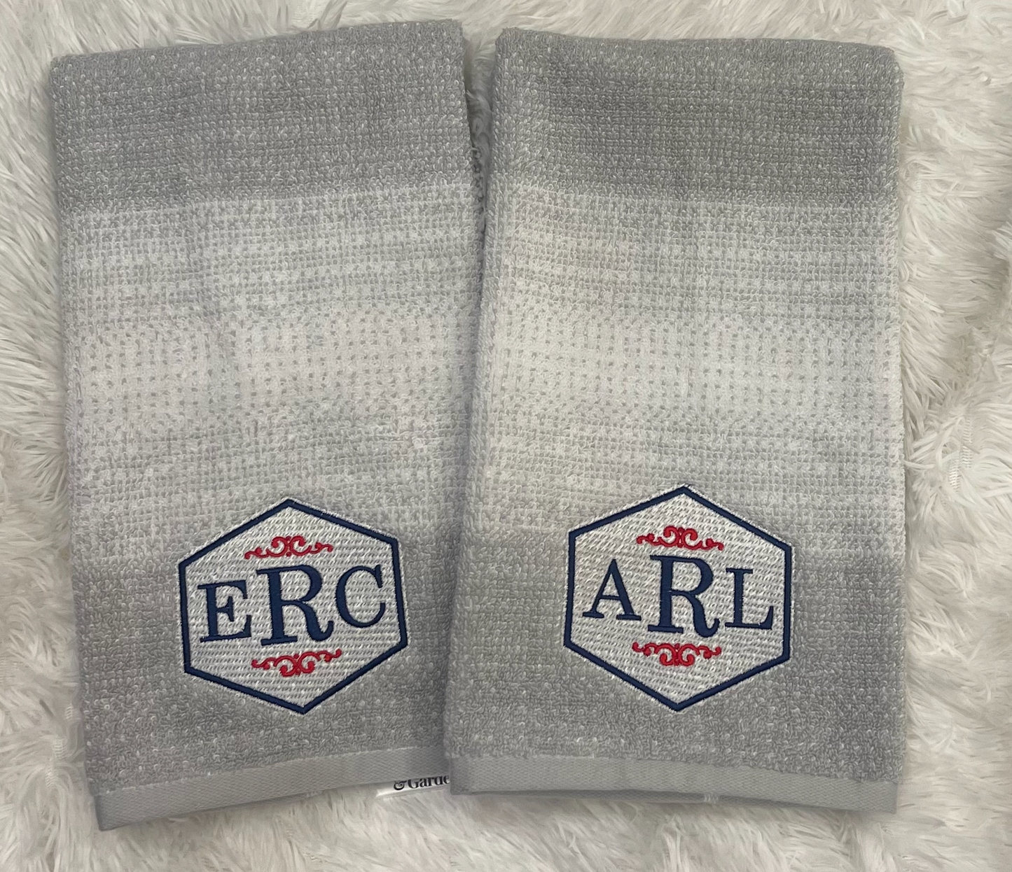 Custom Embroidered Set of Bath Towels