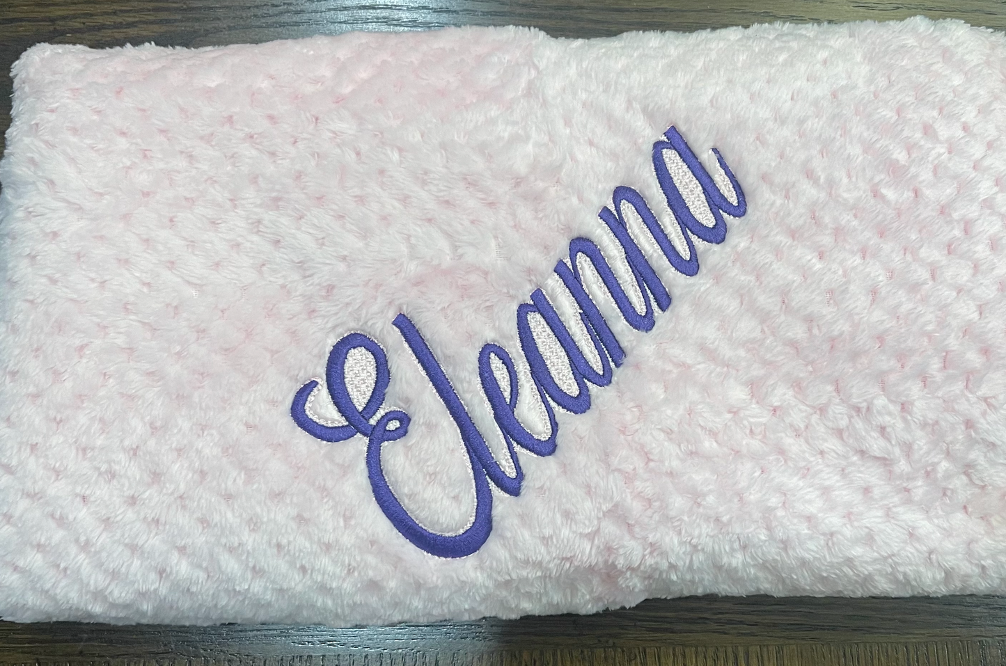 Custom Embroidered Blankets (Name Only)