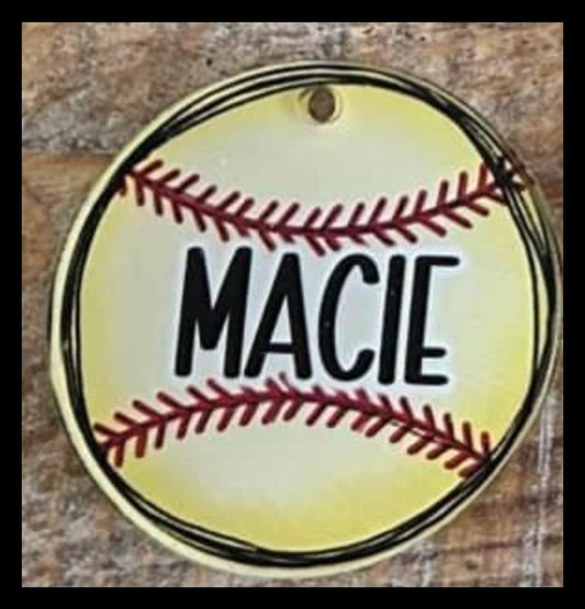 Softball Bag Tag