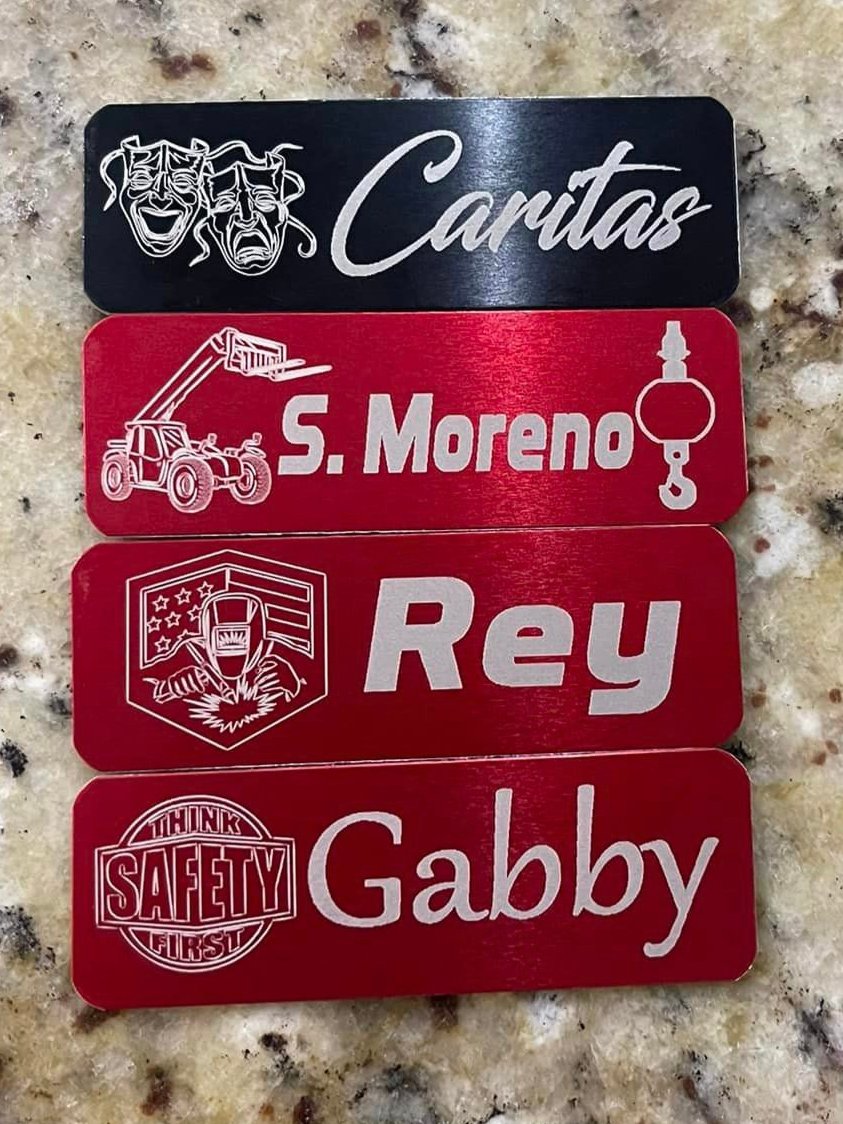 Custom License Plate Hard Hat Tag